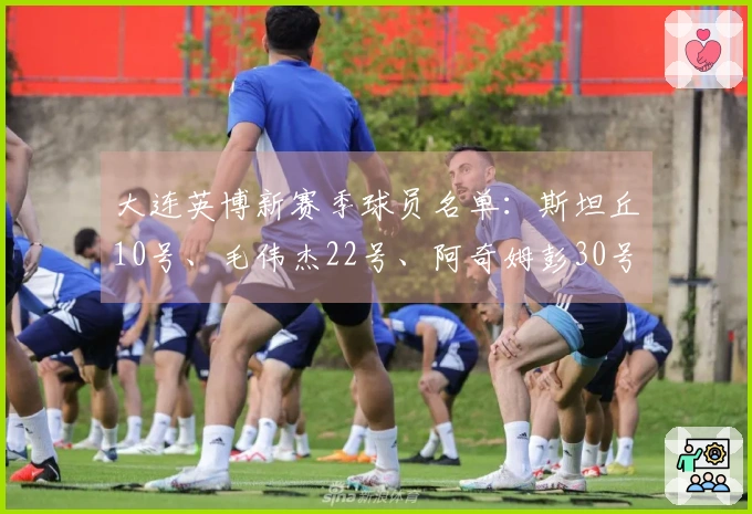 大连英博新赛季球员名单：斯坦丘10号、毛伟杰22号、阿奇姆彭30号